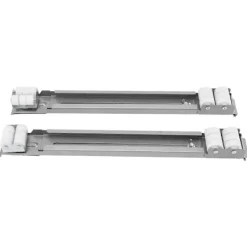 Tvättmaskiner-Kraftig Utdragbar Apparatrulle Lastbärande 300KG Universal Hjulbas Apparatslider för Tvättmaskin Möbler Silver