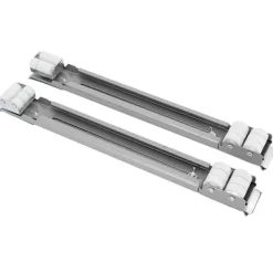 Tvättmaskiner-Kraftig Utdragbar Apparatrulle Lastbärande 300KG Universal Hjulbas Apparatslider för Tvättmaskin Möbler Silver