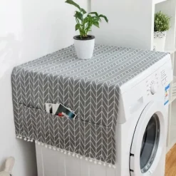 Tvättmaskiner-Kylskåpsskydd Dammtätt Mikrovågsskydd med Förvaringsväska