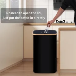 Soptunnor-100L/26 Gallon Insamlingskärl för inomhusbruk med innerpåse, tillverkad av rivtålig 600D Oxford-tyg, används för att samla in olika flaskor och kartonger i köket. | Fyndiq