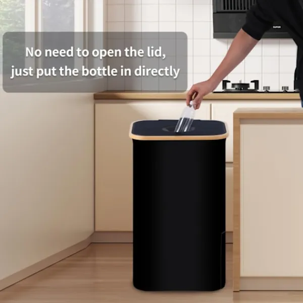 Soptunnor-100L/26 Gallon Insamlingskärl för inomhusbruk med innerpåse, tillverkad av rivtålig 600D Oxford-tyg, används för att samla in olika flaskor och kartonger i köket. | Fyndiq