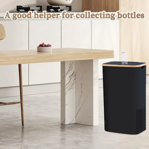 Soptunnor-100L/26 Gallon Insamlingskärl för inomhusbruk med innerpåse, tillverkad av rivtålig 600D Oxford-tyg, används för att samla in olika flaskor och kartonger i köket. | Fyndiq