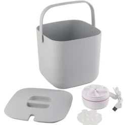 Tvättmaskiner-3.8L Mini Turbintvättmaskin Ljudreducering Hygienisk Bärbar USB Strumpor Underkläder