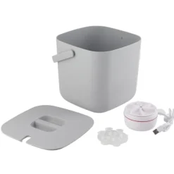 Tvättmaskiner-3.8L Mini Turbintvättmaskin Ljudreducering Hygienisk Bärbar USB Strumpor Underkläder