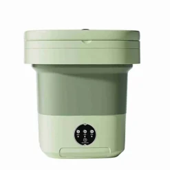 Tvättmaskiner-8L Portabel Mini Tvättmaskin med UV-Sterilisering Vikbar Centrifug med Dräneringskorg Dräneringsslang för Resor Bostäder