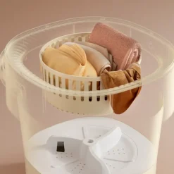 INF Tvättmaskiner-13L Stor Kapacitet Vikbar Tvättmaskin - Portabel Mini Tvättmaskin för Underkläder, Strumpor