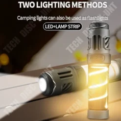 TECH DISCOUNT Skadedjur & Insekter-LED campinglampa - TD® - Multifunktionell - Myggavvisande - USB-uppladdningsbar - IPX4