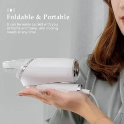 Ångtvättar-Liten bärbar handångstryckare för tyg, kläder, resor, kraftfull 1200 W, snabb uppvärmning på 30 sekunder