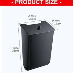 unbranded Soptunnor-Liten Magnetisk Bil Sopkorg Organizer Skräpbehållare Fodral för ModelY/3 Garbage can