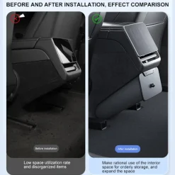 unbranded Soptunnor-Liten Magnetisk Bil Sopkorg Organizer Skräpbehållare Fodral för ModelY/3 Garbage can