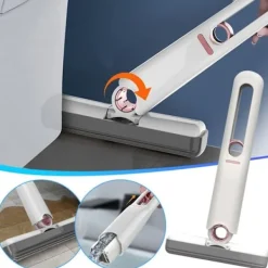 Generic Fönsterrengöring-Liten Skrivbordsmopp, Portabel Ersättningsmopphuvud, Kraftfull Absorberande Mopp för Hemförbättring