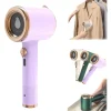 Strykjärn-(Ljuslila) Mini hopfällbart strykjärn, hopfällbart ångstrykjärn (med 50 ml vattentank)