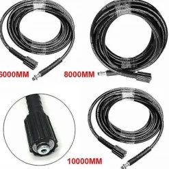 FMYSJ Högtryckstvättar-Lämplig för Karcher K2 K3 K4 K5 6M / 8M / 10M högtryckstvättslang sprayslang 8M (FMY)