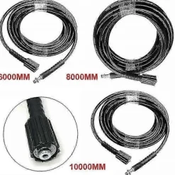 DAO Högtryckstvättar-Lämplig för Kärcher K2 K3 K4 K5 6M / 8M / 10M högtryckstvättslang sprayslang 8M-kfndaw [DB]