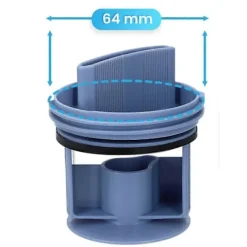 Tvättmaskiner-Luddfilter - Lämpligt för Bosch, Siemens, Neff, Constructa, Balay filterlock - Luddfilter på pump [DB]
