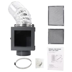 Torktumlare-Luddfilter för torktumlare, inomhusventilationskit för torktumlare med torktumlarslang