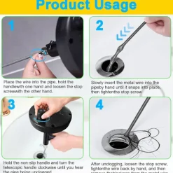 Rengöringsmedel-(3m) Avloppsrensare för handfat, kök, badkar och dusch