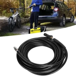 Högtryckstvättar-15m Högtryckstvättslang Avloppsrör Verktyg Kompatibel med Karcher K-serien
