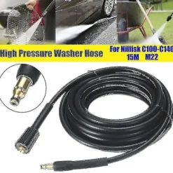 DAO Högtryckstvättar-5/10/15m M22 Högtrycksslang för Nilfisk C100 C110 C120 C130 C140 Qinhai-ykc [db] 5m