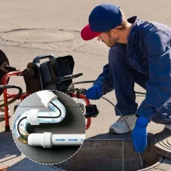 Högtryckstvättar-15m Rörrensare för Kärcher Högtryckstvätt Bredare Professionell rörkompatibel K2-K7/HD/HDS 180bar 60c °