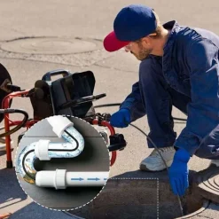 Högtryckstvättar-15m Rörrensare för Kärcher Högtryckstvätt Bredare Professionell Rörkompatibel K2-K7/HD/HDS 180bar 60c °【DH】