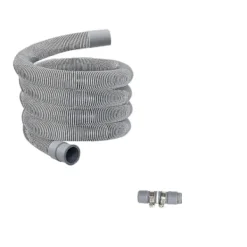 Tvättmaskiner-5m Spiralslang för avlopp, tvättmaskinsavloppsslang, avloppsslang (PA)