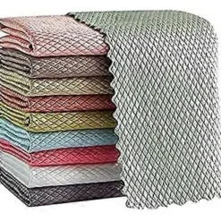 LEIGELE Svampar & Dukar-Magisk Duk, 10-pack Multifunktionell Mikrofiber Rengöringsduk Flerfärgad 30x40CM (LGL)