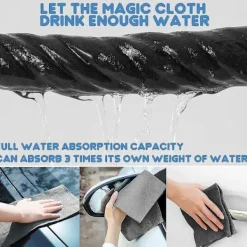 BRONZE Svampar & Dukar-Magisk rengöringsduk för glas, 10 st förtjockade magiska rengöringsdukar, putsdukar för glas, ränder fria m [BR]