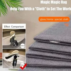 LBSS Svampar & Dukar-Magiska Absorberande Rengöringsduk Diskhanddukar Kökshanddukar Återanvändbar Städtrasa för Glasögon Fönster Hushållning 30x30cm/10pcs
