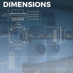 Torktumlare-Magnetisk torktumlarkoppling DV180 Lufttät tätning Torktumlarkontakt Kit Lätt att rengöra Snabbkoppling