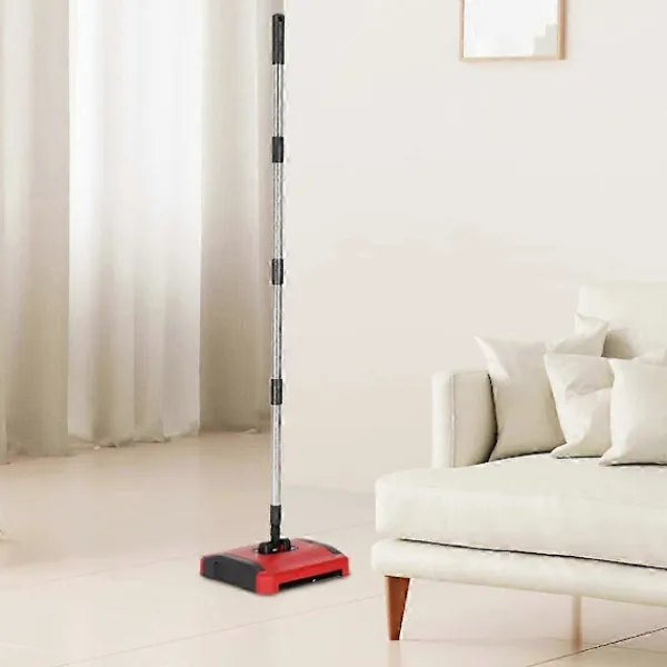 Städmaskiner-Manuell mattrengörare med borste för trägolv och mattor, lätt golvrengörare för snabb rengöring, icke-elektrisk mattrengörare