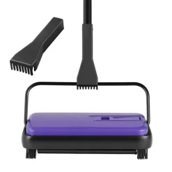 DUOKU Städmaskiner-Maskinell golvrengörare--med en svepbredd av 170 mm-Designad för golv och mattor-Utrustad med en 300 mL dammbehållare som är lätt att tömma