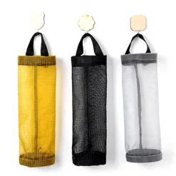 Soptunnor-Matkassehållare väggfäste förvaringsdispenser plastkök