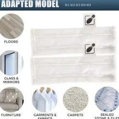 Ångtvättar-Mattvättsram Mattglidare Mopp för Kärcher SC2 SC3 SC4 SC5 Ångtvätt Mattglidare EASYFIX 2.863-269.0