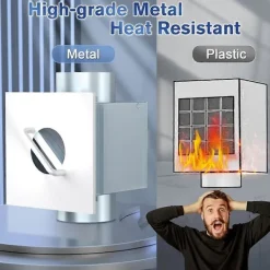 Torktumlare-Metall Torktumlare Luddfilter, Inomhus Torktumlare Ventil med Luddbehållare, Passar i 2x4 Väggram/Väggens Yta As Shown