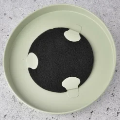 Northix Soptunnor-Metallkökskompostbehållare med kolfilter, 8L, grön