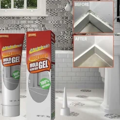 Rengöringsmedel-Mögelborttagningsgel, skonsam hushållsgel, tar bort mögel, rengöringsmedel för väggmögel, tar bort svartmögel