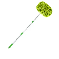 LBSS Städmoppar-Mikrofiber biltvättborste mopp förlängbart långt handtag repfritt avtagbart och tvättbart cover för bil