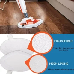 Ångtvättar-Mikrofiber ersättningspads för Polti Vaporetto ångmopp 6-pack