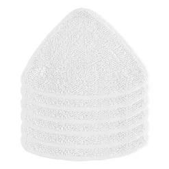 Ångtvättar-Mikrofiber Ångmopp Påfyllningsdynor (6-pack), Vit - 6x Ångrengöringsdynor