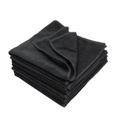 hhu Svampar & Dukar-Mikrofiberduk, 8-pack, Multifunktionella Återanvändbara Rengöringsdukar, Luddfritt Streckfritt Tvättbart Dammtork för Hus, Fönster 40 x 40 cm Svart 40cm*40cm | Fyndiq