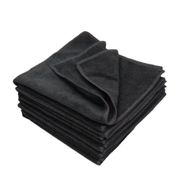 hhu Svampar & Dukar-Mikrofiberduk, 8-pack, Multifunktionella Återanvändbara Rengöringsdukar, Luddfritt Streckfritt Tvättbart Dammtork för Hus, Fönster 40 x 40 cm Svart 40cm*40cm | Fyndiq