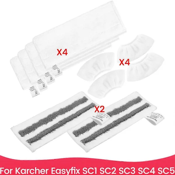 Ångtvättar-Mikrofiberdukset för Easyfix SC1 SC2 SC3 SC4 SC5 Ångmopp Tillbehör, Tvättbar Mikrofiber