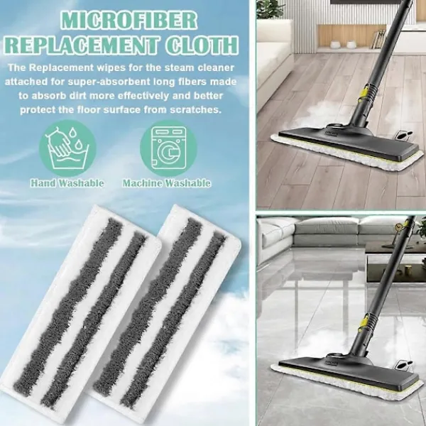 Ångtvättar-Mikrofiberdukset för Easyfix SC1 SC2 SC3 SC4 SC5 Ångmopp Tillbehör, Tvättbar Mikrofiber