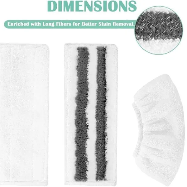Ångtvättar-Mikrofiberdukset för Easyfix SC1 SC2 SC3 SC4 SC5 Ångmopp Tillbehör, Tvättbar Mikrofiber