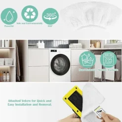 Ångtvättar-Mikrofiberdukset för Easyfix SC1 SC2 SC3 SC4 SC5 Ångmopp Tillbehör, Tvättbar Mikrofiber