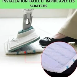 PHONILLICO Städmoppar-Mikrofiberrektangel för ångmopp Black och Decker FSM1630, FSM1616, FSM1605, FSMH13E5, FSMH1321 FSMP20 [Förpackning 5]