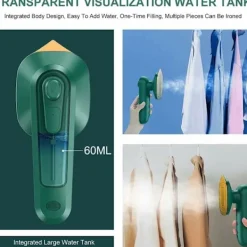 Ångtvättar-Mikrostångjärn, mini USB-ångstrykjärn, professionellt bärbart handhållet hushållsångstrykjärn för kläder, lämpligt för familj och resor