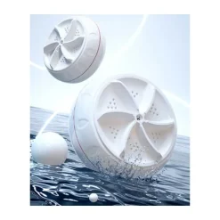 Tvättmaskiner-Mini Bärbar Tvättmaskin (Vit), Portabel Tvättmaskin för Kläder, Sminkborstar, Frukt och Grönsaker