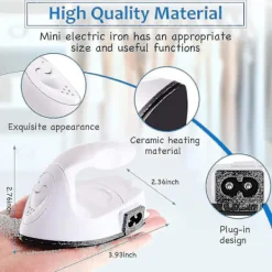 Selected deals Strykjärn-Mini Craft Iron Mini Värmepress Mini Strykjärn Bärbar Handhållen Värmepress Liten Strykjärn Med Laddningsbas